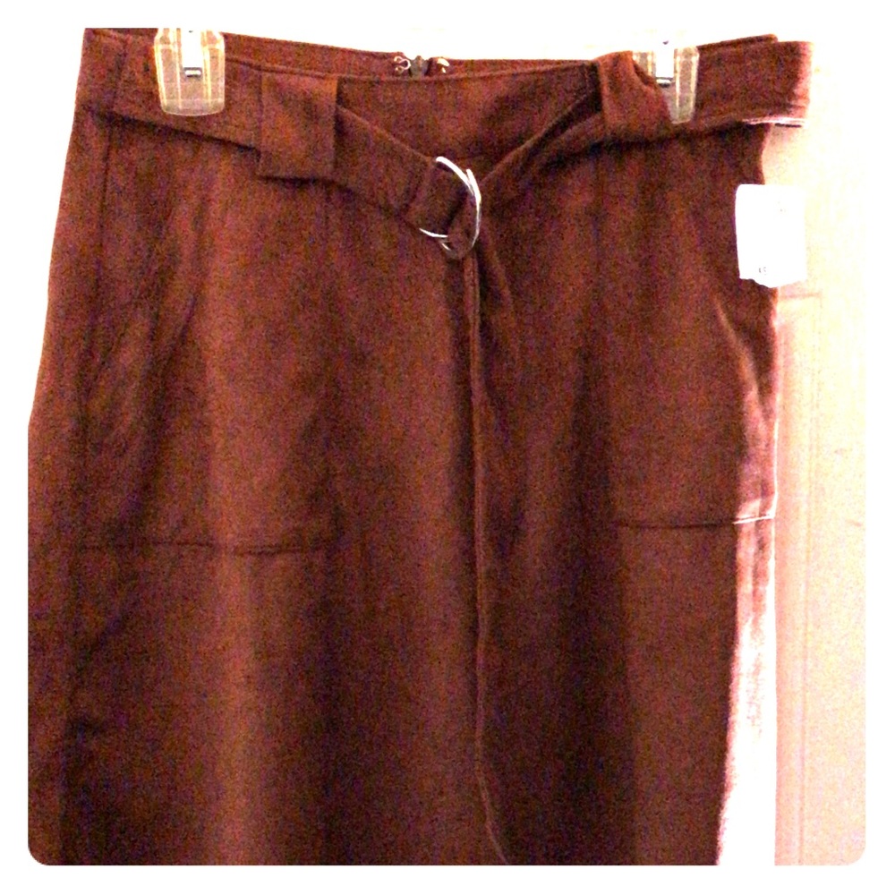 Forever21 NWT A-Line Suede Skirt